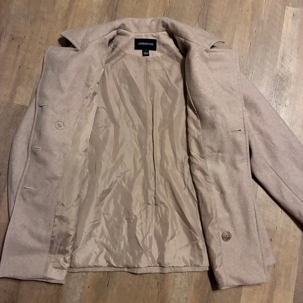 London Fog Women's Beige-Tan Wool-Blend Coat